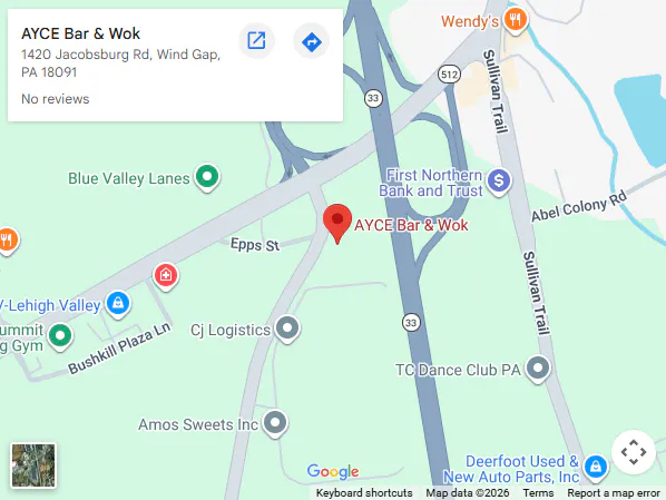 Location, 1420 Jacobsburg Rd, Wind Gap, PA 18091